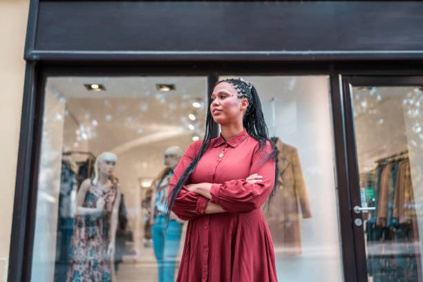 istock Proud Boutique Mixed Race Owner 2082184944