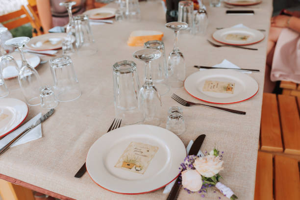 istock tableware for preparing the buffet on the wedding day, close up 2082290513