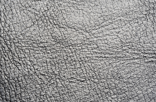 Extreme closeup background texture details of artificial cracked leather material, lines and creases pattern across the surface, seen from above, front view, high quality materials, wallet, clothes
