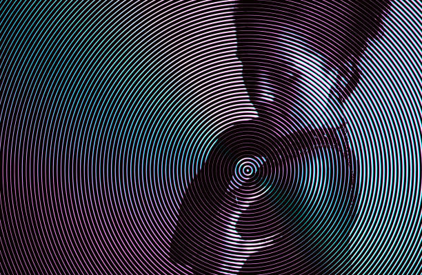 istock Portrait of beautiful young woman with Glitch Technique 2082506806
