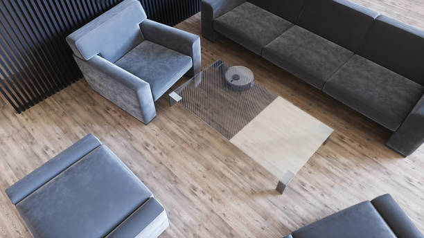 istock Vacuum Robot auto cleaning at home, floor. 3d rendering. 2082512898