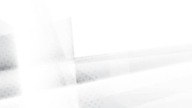 istock Abstract  white and gray color, modern design stripes background with geometric shape and halftone effect. Vector illustration. 2082528239