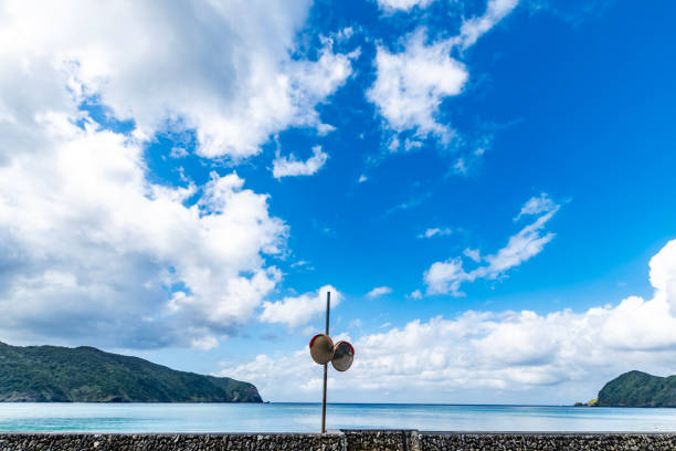 Amami Oshima sea and curved mirror