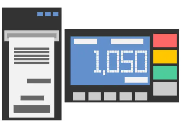 Vector illustration of Taxi meter image material