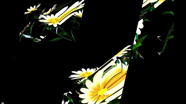 Botanical Floral Art Digital Rendering