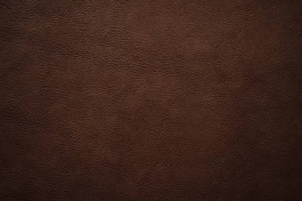 Brown leather texture background, genuine leather