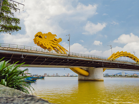 Dragon River Bridge, Rong Bridge in Da Nang, Vietnam.