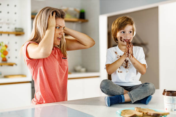 istock Oh no, look how you have stained yourself! 2082868945