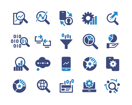 Data Analysis Icons - Classic Graphic Series