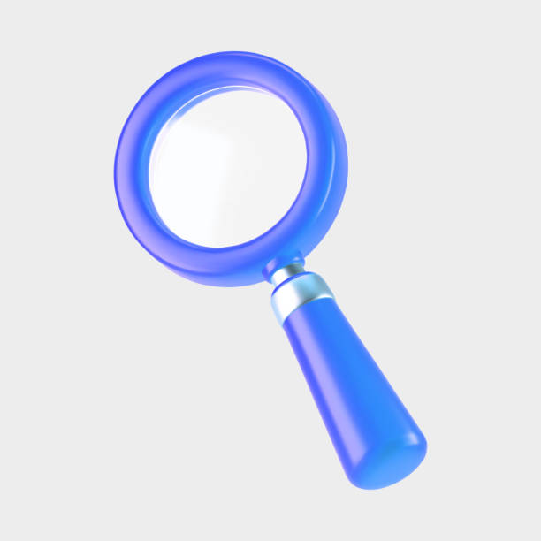 istock 3d blue magnifying glass icon isolated on gray background. Render minimal transparent loupe search icon for finding, reading, research, analysis information. 3d cartoon realistic vector 2082918399