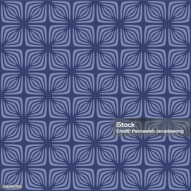 Japanese Square Pattern Japanese Square Petal Flower Vector Seamless Pattern Stock Illustration ...