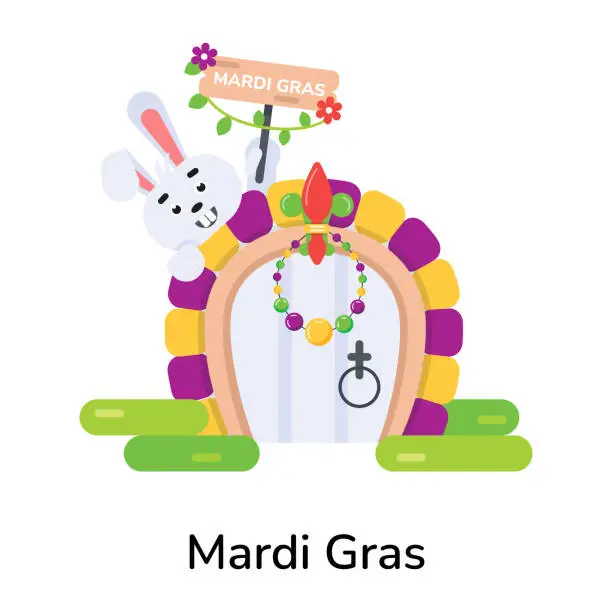 Vector illustration of Mardi Gras