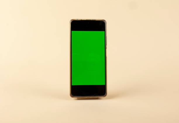 istock Person holding a smartphone with green screen 2083004126
