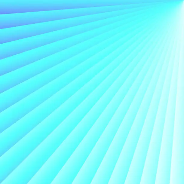 Vector illustration of Abstract design with Light rays and Blue circular gradient - Trendy background