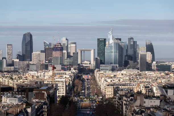 istock The Defense area seen from above in Paris. 2083123412