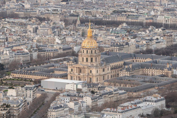 istock Skyline of Paris from above with high details. 2083137943