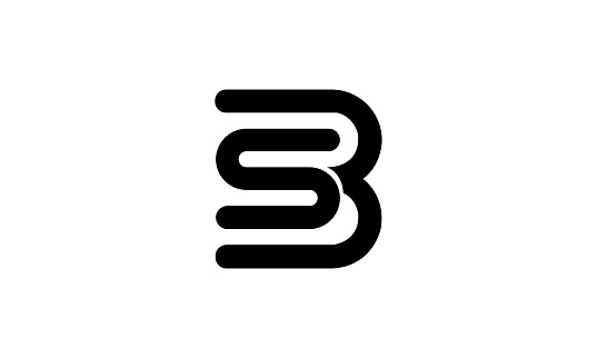 SB Logo Design , Initial Based SB Monogram