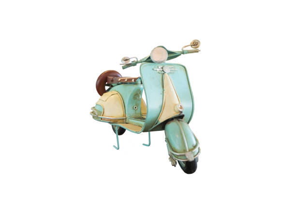 istock Skateboarding android and robot with airplane in a cartoon-style illustration, isolated on a white bg 2083168396