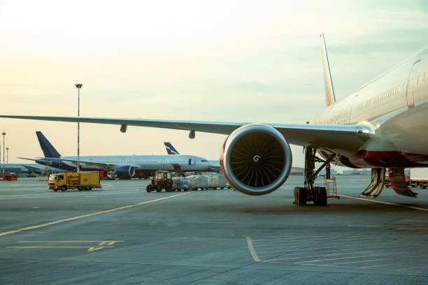 istock close up of an airplane engine in sunlight 2083175291