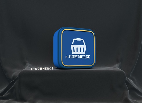 E-commerce, Social Media Concept, E-commerce Platforms.