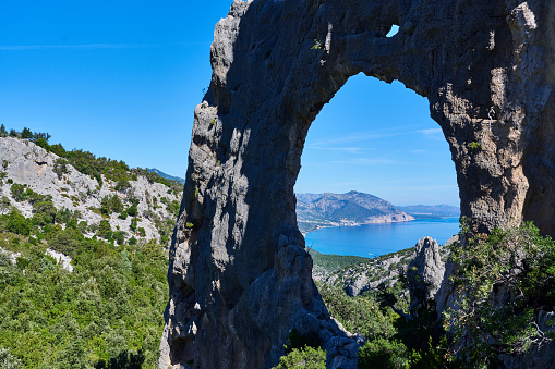 A natural limestone rock arch known locally as \