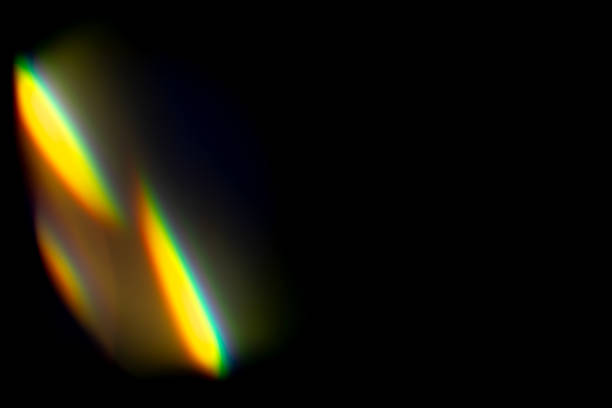 istock Iridescent highlights on a black background. to overlay and create a bright, sunny and interesting picture 2083214611