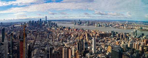 istock New York City skyline panoramic looking South 2083240160