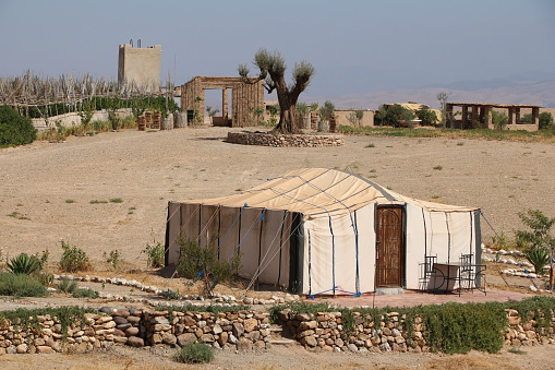 Traditional bivouac in the Agafay desert
