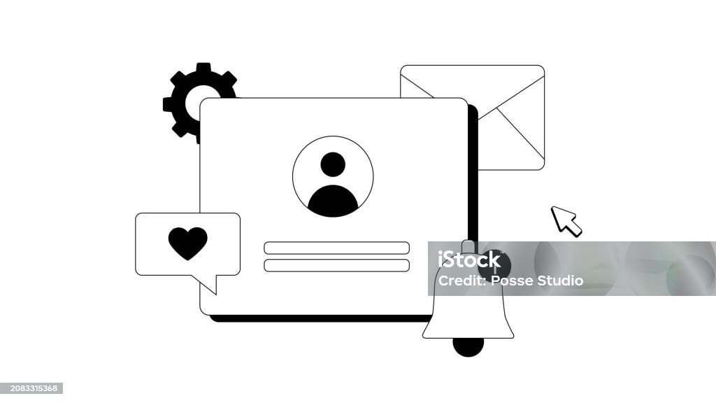 User Login Interface Stock Illustration - Download Image Now - Business ...