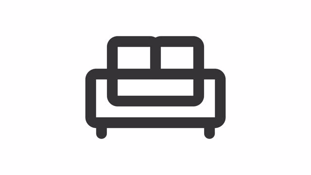 Animated sofa icon