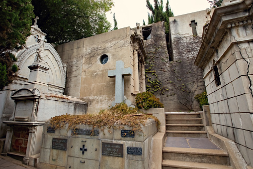 Old Historical Cemetery Cementerio numero 2 in Valparaiso Chile