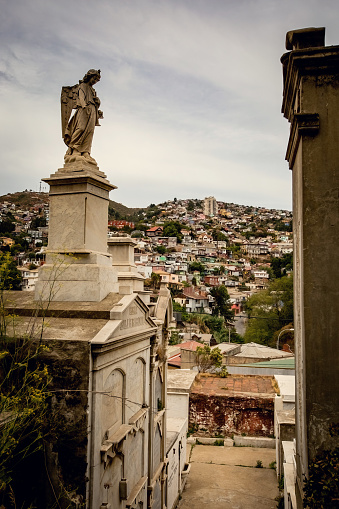 Old Historical Cemetery Cementerio numero 2 in Valparaiso Chile