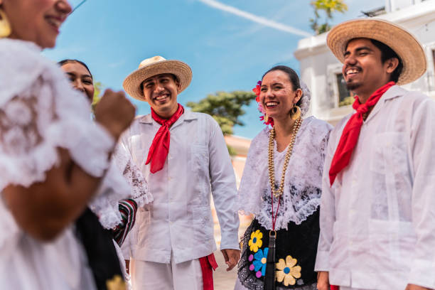 istock Traditional Mexican dancers talking outdoors 2083409551