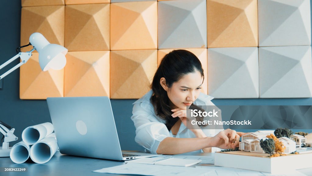 Interior Designer Using Computer Smart Interior Designer Using Laptop Analysis Building Structure ...