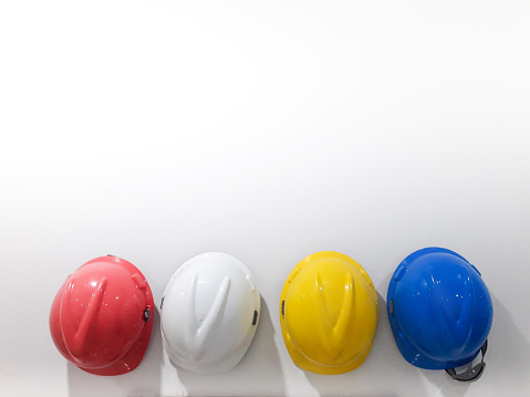 Various safety helmet colors