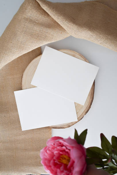istock Pink Spring Flower Wedding Invitation Mockup 5x7 2083426351