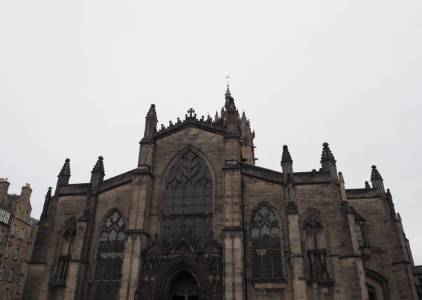 St Giles Cathedral church aka High Kirk of Edinburgh in Edinburgh, UK