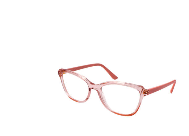 istock Pink framed glasses on a white background 2083511867