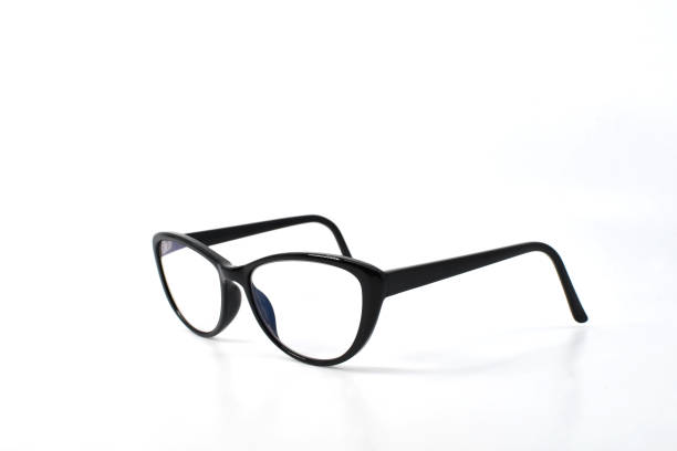 istock Pair of stylish cat eye glasses with a black frame 2083513492