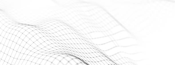 istock Abstract illustration with connected dots and lines. Digital network background. 3D rendering. 2083526205
