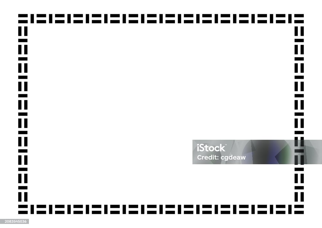 Ilustración de Rectangle A4 Frame Border Frame Graphic Simple Art Line ...