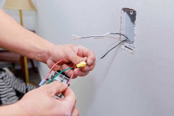istock Electrical box with wiring in a new home during construction 2083597736