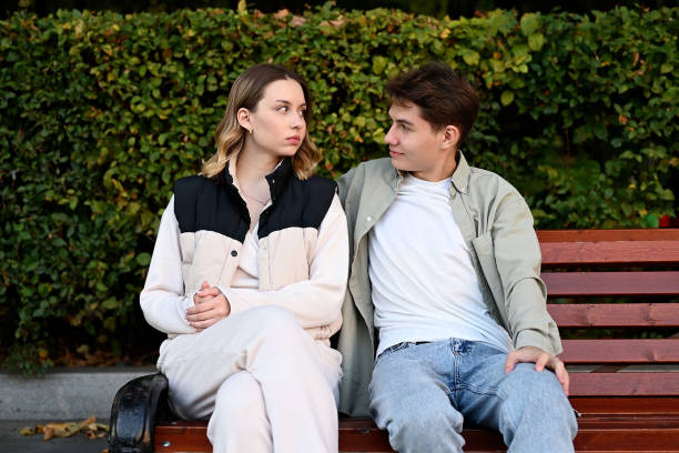istock Not reciprocity. Young people look at each other 2083637223
