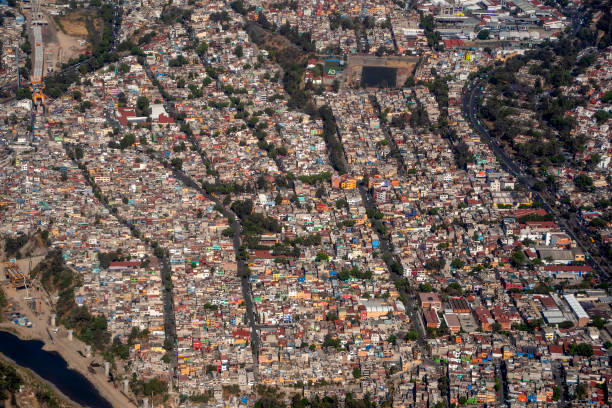 istock mexico city aerial view landscape from airplane 2083684064