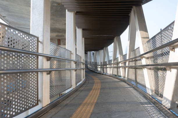 istock Urban public pedestrian overpass 2083690929