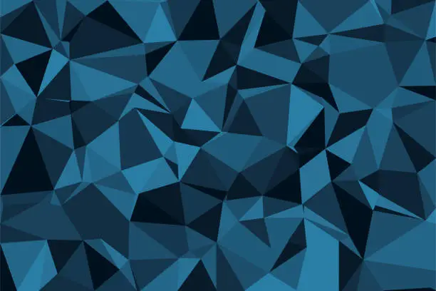 Vector illustration of triangles low poly blue abstract background wallpaper vector illustration