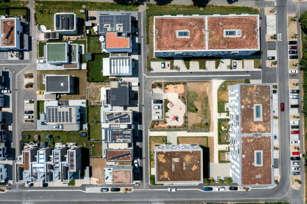 istock Residential buildings, aerial view 2083790894