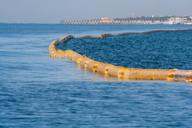 istock Oil spill barriers 2083812180