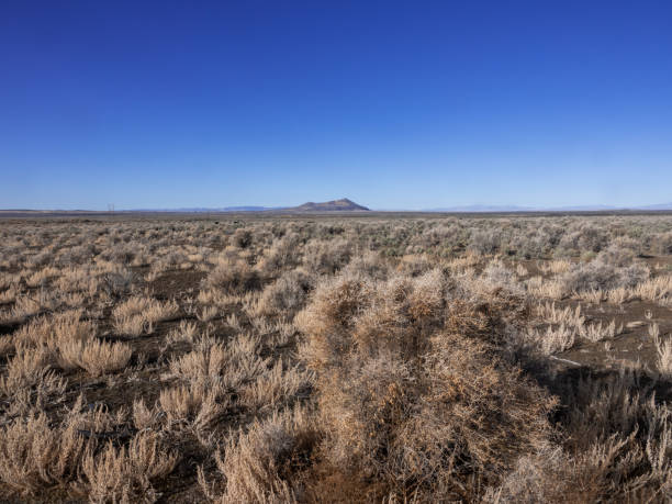 Extinct volcano in the west-central Utah desert.