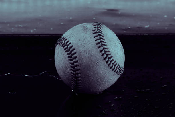 istock Dark cinematic baseball background 2083851558